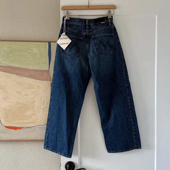 MOTHER Women's Flare Jeans in Dark Blue - Picture 2 of 7